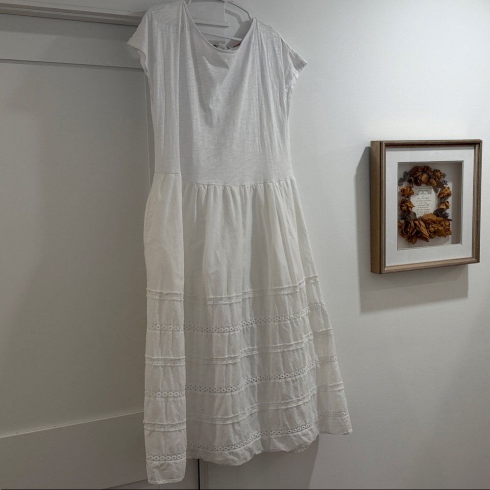 Boden White Midi Dress